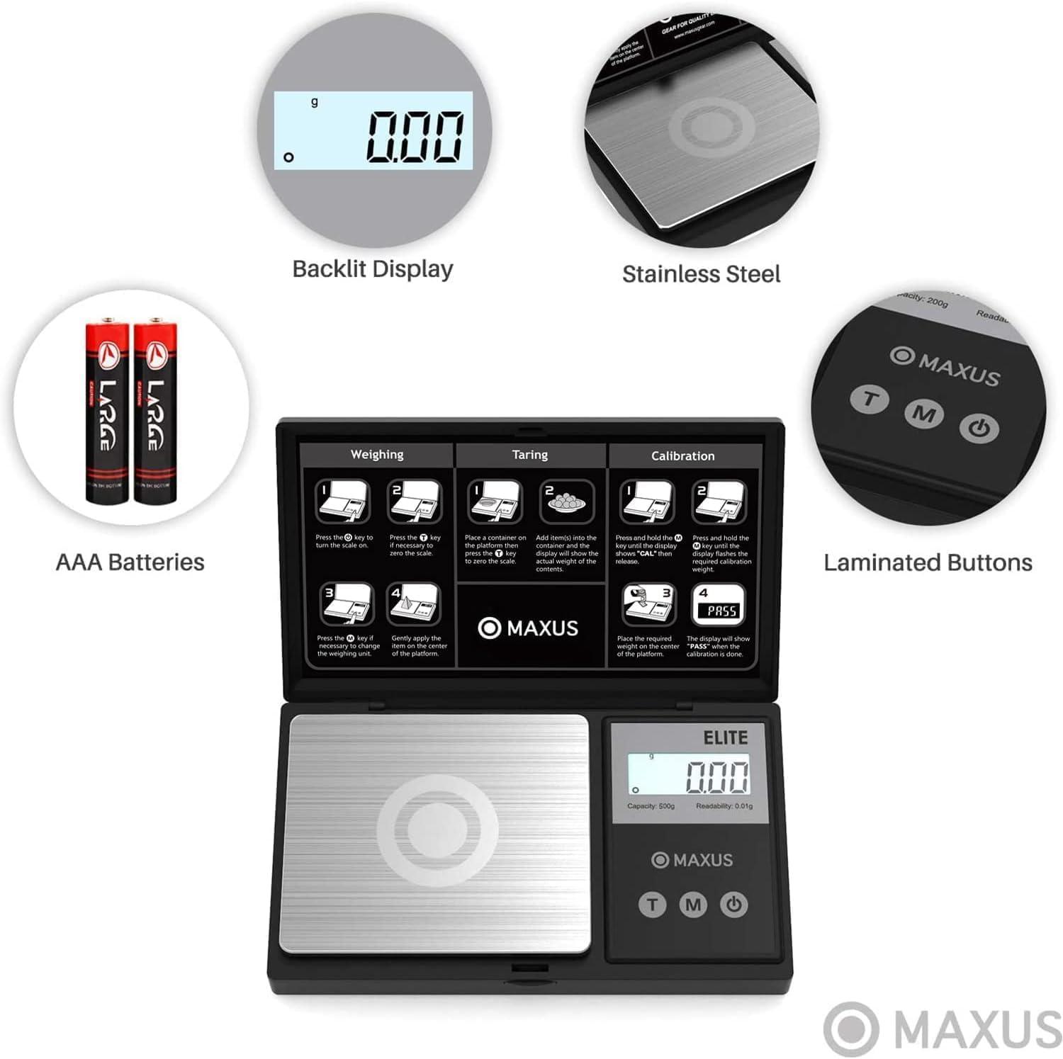MAXUS Digital Pocket Gram Scale Review: 0.01g Pocket Precision