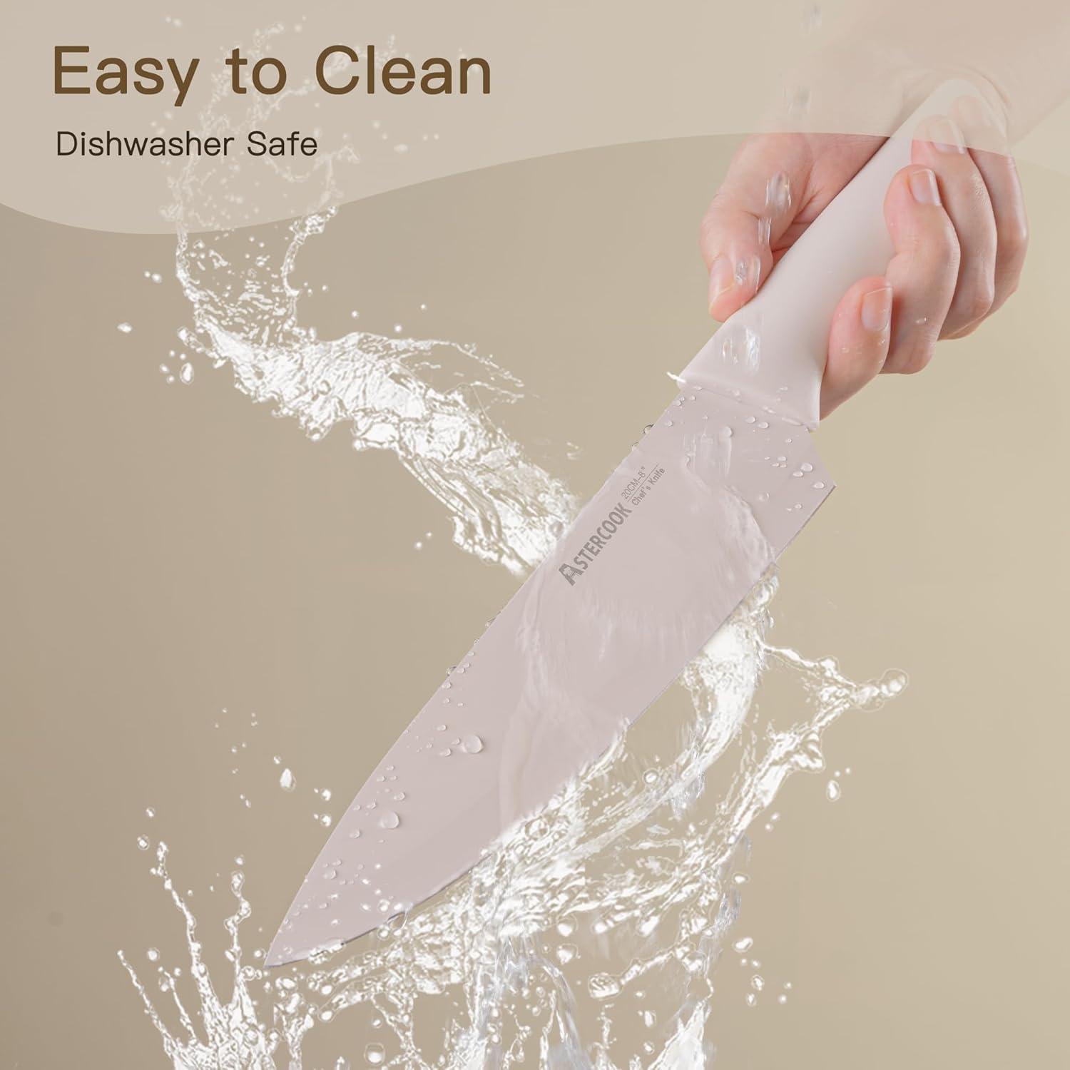 Astercook Knife Set Review: Anti-Rust, 13-Piece, Dishwasher-Safe