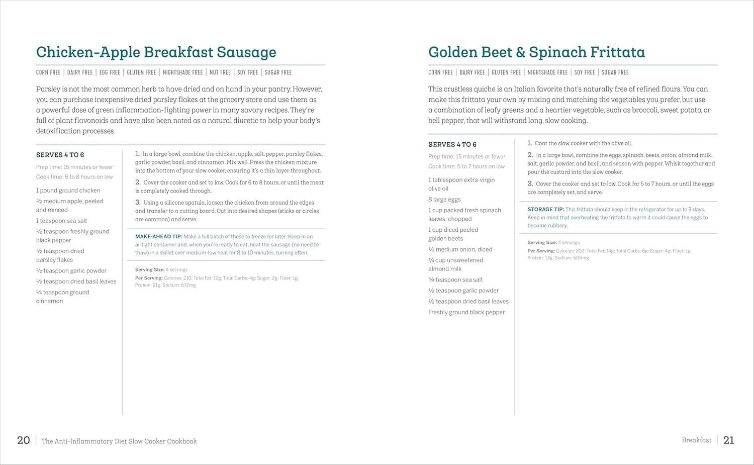 Anti-Inflammatory Diet Slow Cooker Cookbook: Prep-and-Go Healing