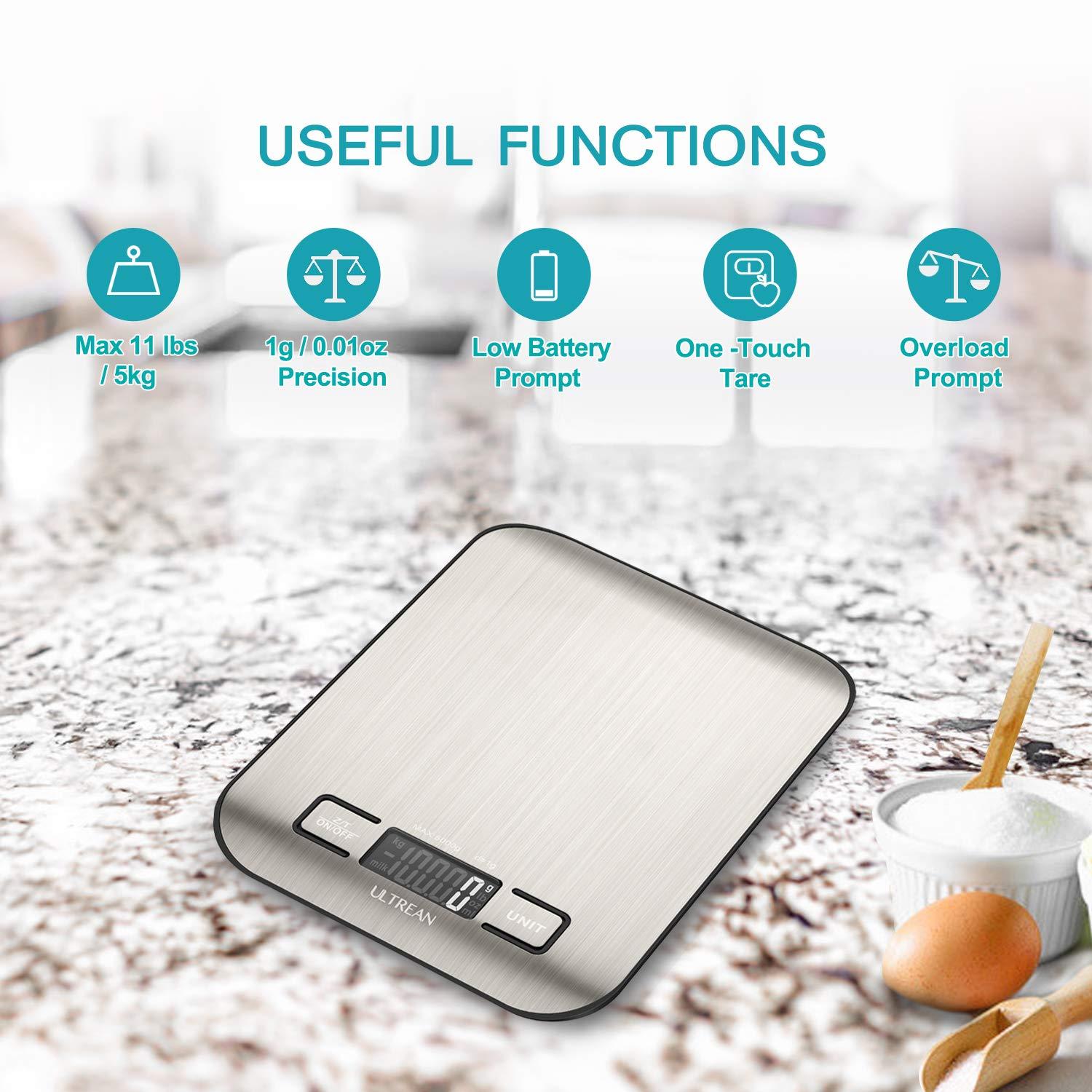 Ultrean Food Scale: Grams/Ounces Precision with Easy Tare
