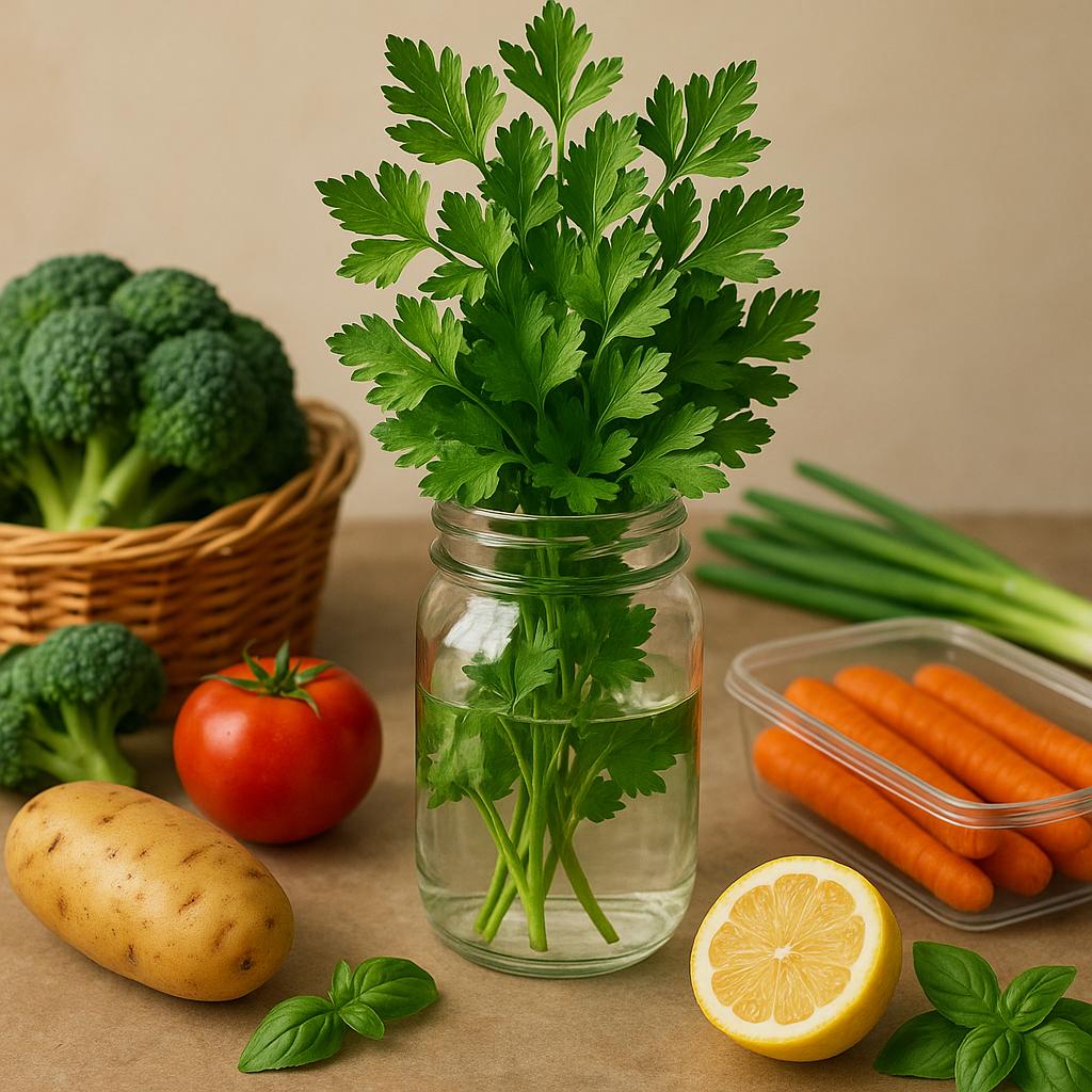 Storage habits that stretch the life of produce and herbs
