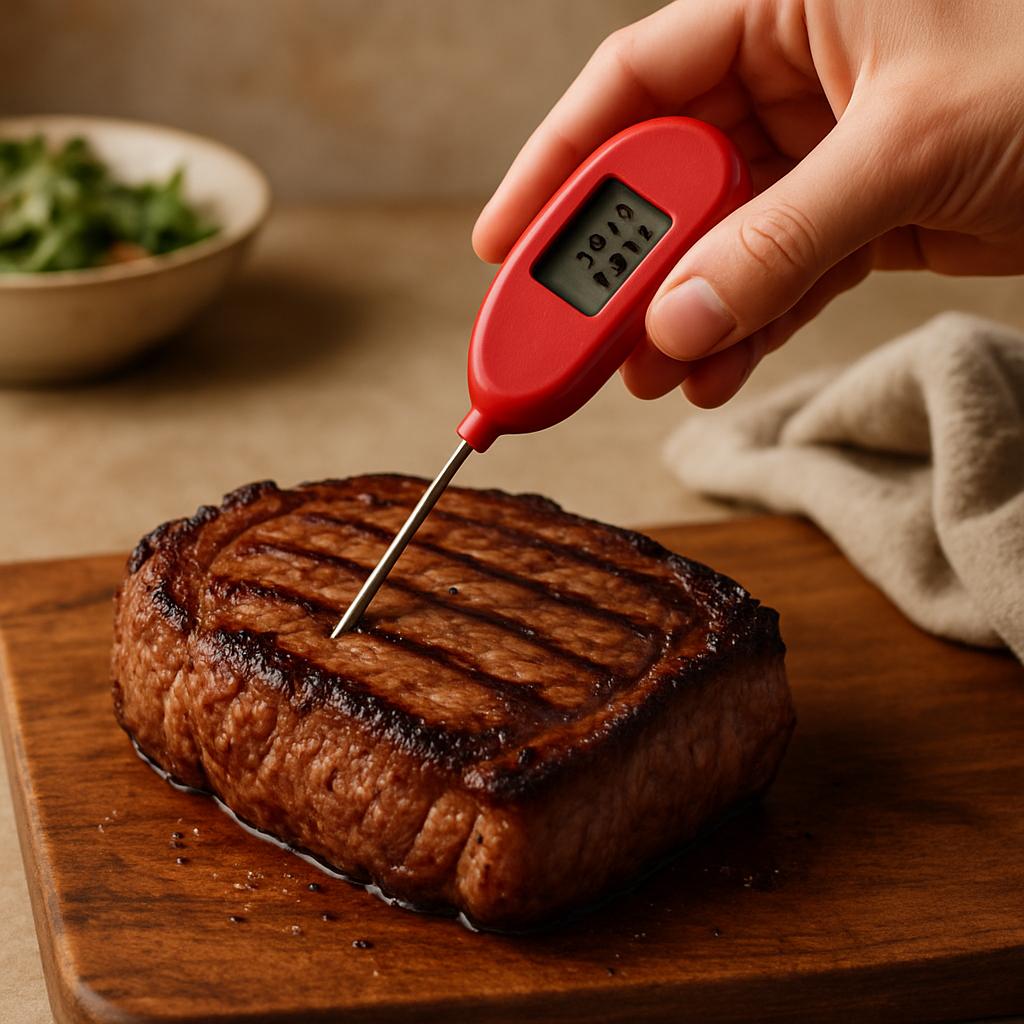 Thermometer confidence for perfect doneness