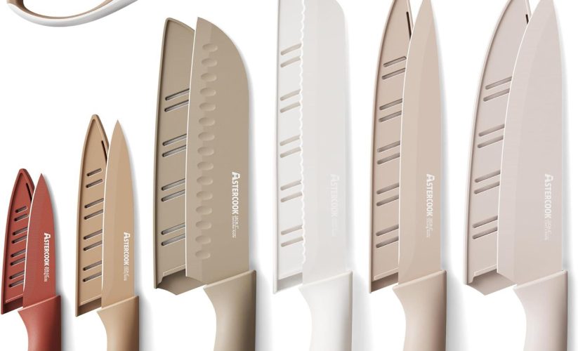 Astercook Knife Set Review: Anti-Rust, 13-Piece, Dishwasher-Safe